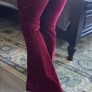 Velvet 70’s bell-bottom pants